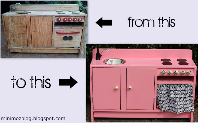 build a wooden play kitchen
